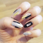 chicnail #blocknail #blacknails #luxury #chic #시크네일 #오로르 #오로르네일 #판교네일 #판교 #판교핫플… | 라인아트, 네일, 네일 디자인