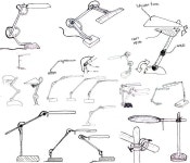 Task lamp sketches.jpg (670×574) | 스케치, 램프, 조명
