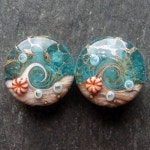 Lampwork beads 1520 Sprees (2) Ocean Waters.(이미지 포함) | 수제비누, 보석, 공예