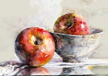 전원미술학원 구로 켐퍼스 구로 전원: 정물 수채화_사과 | 정물, 수채화, 정물회화