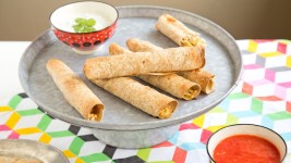 Make crispy chicken taquitos — no deep fryer required! | Food, Food recipes, Mexican food recipes