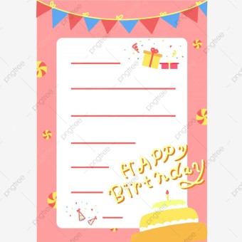 생일 케이크 편지지 따뜻한 색, 생일, 축하, 케이크무료 다운로드를위한 PNG 및 PSD 파일 | 생일, 생일케이크, 편지지