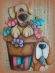 Imagem de 폼아트 por 나영인 | Pinturas em madeira, Pintura em tecido, Pinturas