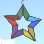 Stainedmglass star sun catcher | 아이디어