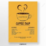 간단하고 창의적인 카페 메뉴 | 메뉴 템플릿, 요리 메뉴, 커피 메뉴