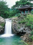 Janggak-waterfall and Geumranjeong in Sangju, Korea  상주 장각폭포와 금란정 | South korea, Outdoor, Waterfall