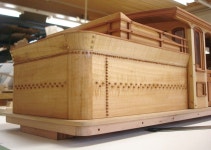 234Tender rivets put in and oil.2 | 기차, 나무 시계