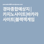 경마종합예상지