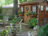 Love this garden shed.(이미지 포함) | 코티지 가든, 뒤뜰, 정원창고