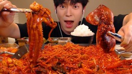 sub)Mukbang ASMR🦀SEAFOOD Octopus Squid Clam Crab Shrimp EAT|Real Eating ... (With images) | Crab stuffed shrimp, Eat