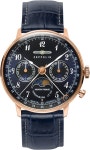 Zeppelin Watch Hindenburg #bezel-fixed #bracelet-strap-leather #brand-zeppelin #case-depth-10mm #case-material-rose-gold-pvd #case... 