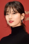 Pin by 민경 on Bae Su-ji | Hairstyles with bangs, Wispy bangs round face, Light bangs
