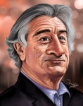 Robert De Niro Caricature by ~DarDesign on deviantART | 풍자 만화