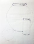 [기초 정물수채화] 항아리, 사과, 캔 - 수채화과정 (켄트지) : 네이버 블로그 | 항아리, 사과, 블로그