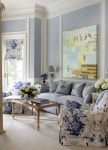 Tobi Fairley Before & After | Master Bedroom | Photo by Nancy Nolan: | 거실 아이디어, 벽 색, 블루 인테리어