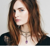 Artilady 천연 자수정 펜던트 목걸이 choker 목 2016 패션 보석 | Fashion necklace, Amethyst necklace pendant, Pendant necklace