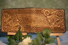 Vintage Sheridan Style Mens Bifold Wallet by SnowyRangeLeather on Etsy | 가죽, 가죽공예