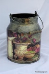 decoupage / milk can(이미지 포함) | 공예, 냅킨, 가죽공예