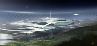 ArtStation - Space Station, Markus Braxxy Brackelmann | 미래도시