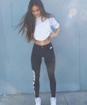 Outfit // workout // fitness // white tee // basic // simple // casual // nike leggings // air forces | 레깅스