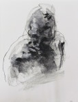Abstract Portrait Gesture Drawing - 18 x 24, fine art - Drawing 136 - pastel on paper - original drawing | 예술, 그림