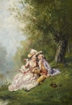 Theodore Levigne_Галантный рыбак | 중세시대, 고전