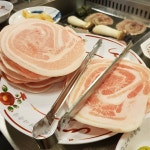 핫하다는  꽃삼겹살  맛있넹 자르지 말고 통으로 먹어야 함  교대이층집  강남역맛집  교대이층집강남역점  꽃삼겹  시골된장찌개... 