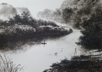 Park  hyun  ju-korea ( ink-and-wash painting 박현주 - 우포늪 ) e-mail:alpaju2013@daum.net | 한국화