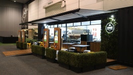 ... container coffee bar | Container restaurant | Shipping container homes | 인테리어, 파사드