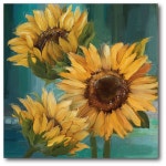 Farmhouse Sunflower Canvas Print | 해바라기 예술, 해바라기 그림, 유화