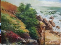 바다가 보이는 풍경 | 그림