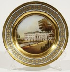 406: ANTIQUE RUSSIAN PAINTED IMPERIAL PORCELAIN PLATE B : Lot 406 | Porcelain, Antiques, Porcelain plates