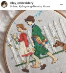 프랑스자수에 있는 도숙 최님의 핀 | 수공예 자수, 리본 자수