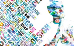 Watercolor in type | 그래픽