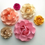 Paper Flowers - PDF Tiny Rose #1 Paper Flower - 6 Different si by TheCraftySagAnnie https://www.etsy.com/TheCraftySagAnnie/listing... 