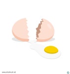 깨진 달걀 일러스트 ai 무료다운로드 free broken egg vector | 일러스트레이션, 기초 드로잉, 웹디자인