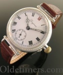 An early round silver vintage Longines watch, 1917 | 시계