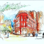 #urbansketchers #sketch #sketching #boston #urbansketchersboston | 배경, 어반 스케쳐스, 꽃