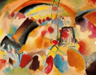 Paisaje con Iglesia, huile de Wassily Kandinsky (1866-1944, Russia) | 추상 유화, 칠하기, 추상표현주의