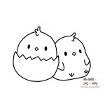 그리기 쉬운 캐릭터 병아리 그리기 손그림 일러스트 강좌 | 쉬운 그리기