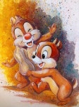 This is the best picture of chip and dale Ive ever seen! | 다람쥐, 배경