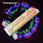 Victgoal 자전거 휠 라이트 diy 패턴 다채로운 자전거 32 led 조명 타이어 램프 잎 산악 자전거 라이트 액세서리 h1026... 