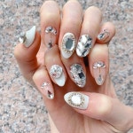 Nail art! gelish에 있는 Meli9719님의 핀 | 반짝이는 네일, 매니큐어 디자인, 웨딩 네일아트