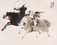 Peng Xiancheng | 말 그림, 중국 그림, 한국화