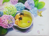 oil on canvas 20호 박승희작가 | 꽃 그리는 법, 아크릴화, 그리기 아이디어