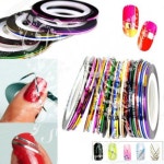 Adhesive decoration nail art rolls/striping tape Sticker 9 colors to choose | 네일아트, 네일
