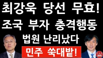 긴급! 최강욱 방금 의원직 상실형! 2심 실형 선고! 조국 큰일났다 (진성호의 융단폭격) - 2022 | 여행, 사진, 그림