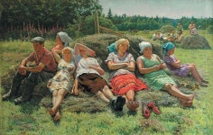 Сысоев Николай Александрович (1918-2001) «Полдень» 1985 | 예술, 캔버스