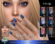 MIA8: Nails 8 • Sims 4 Downloads Check more at http://sims4downloads.net/mia8-nails-8/ | 심즈
