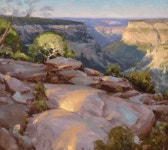 How to paint in oils trees mountains and rocks. John Burton paintings, oil painter. California landscape artist. | 유화